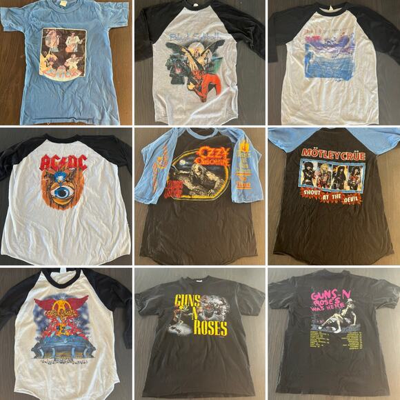 Vintage Single Stitch Led Zeppelin T-shirt Blue Cotton Size Small JL - Picture 7 of 9